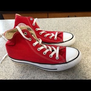Brand new red Converse
